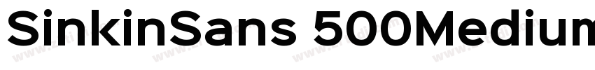 SinkinSans 500Medium字体转换